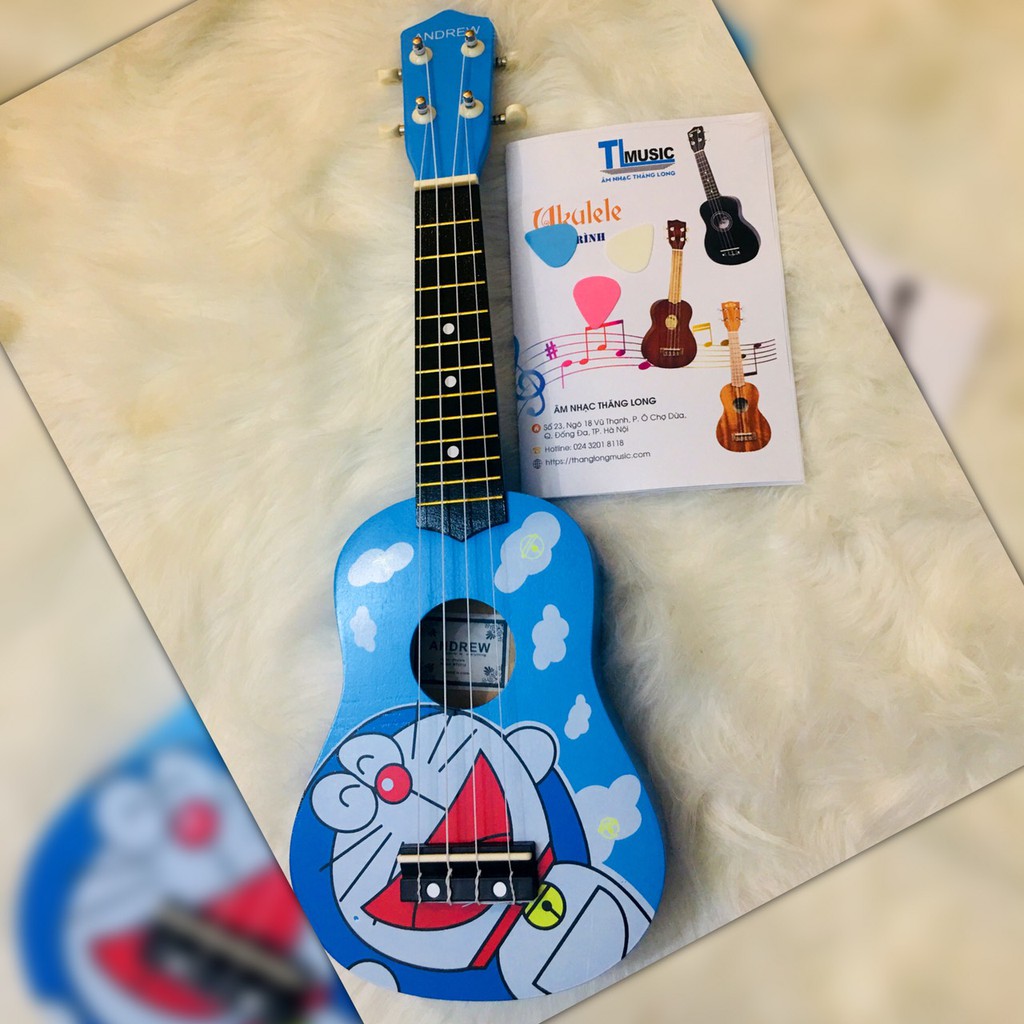 [Ukulele giá rẻ] Đàn Ukulele Soprano (21inch) nhiều màu sắc, hoạt hình dễ thương ( Tặng móng gảy, GT)