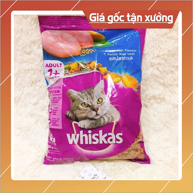 Thức Ăn Cho Mèo - Hạt Khô Whiskas Cho Mèo Lớn 400g - ZIPPOPET SHOP