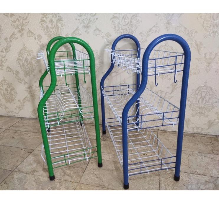 Giá Nhôm 3 Tầng Đựng Đĩa Tiện Dụng Cho Nhà Bếp | BigBuy360 - bigbuy360.vn