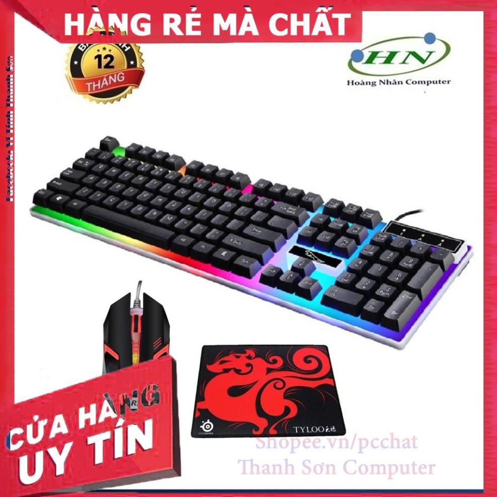 BỘ BÀN PHÍM GAME G21 VÀ CHUỘT R8 1602 LED 7 MÀU + TẶNG LÓT CHUỘT TYLOOS - Linh Kiện Phụ Kiện PC Laptop Thanh Sơn