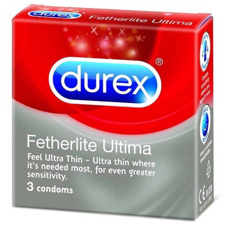 Hộp 3 bao cao su siêu mỏng Durex Fetherlite Ultima 3S (Thái Lan)