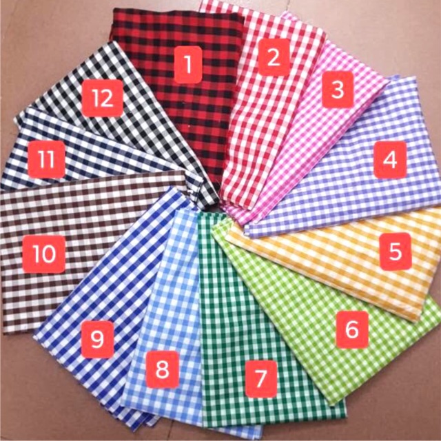 #V17🌈 VẢI TWILL HOẠ TIẾT KẺ CARO MAY ĐỒ CHO DOLL, OBITSU, DIY, HANDMADE, QUILTING, SCRUNCHIES..