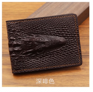 ví đựng giấy tờ xe - ví da vân cá sấu