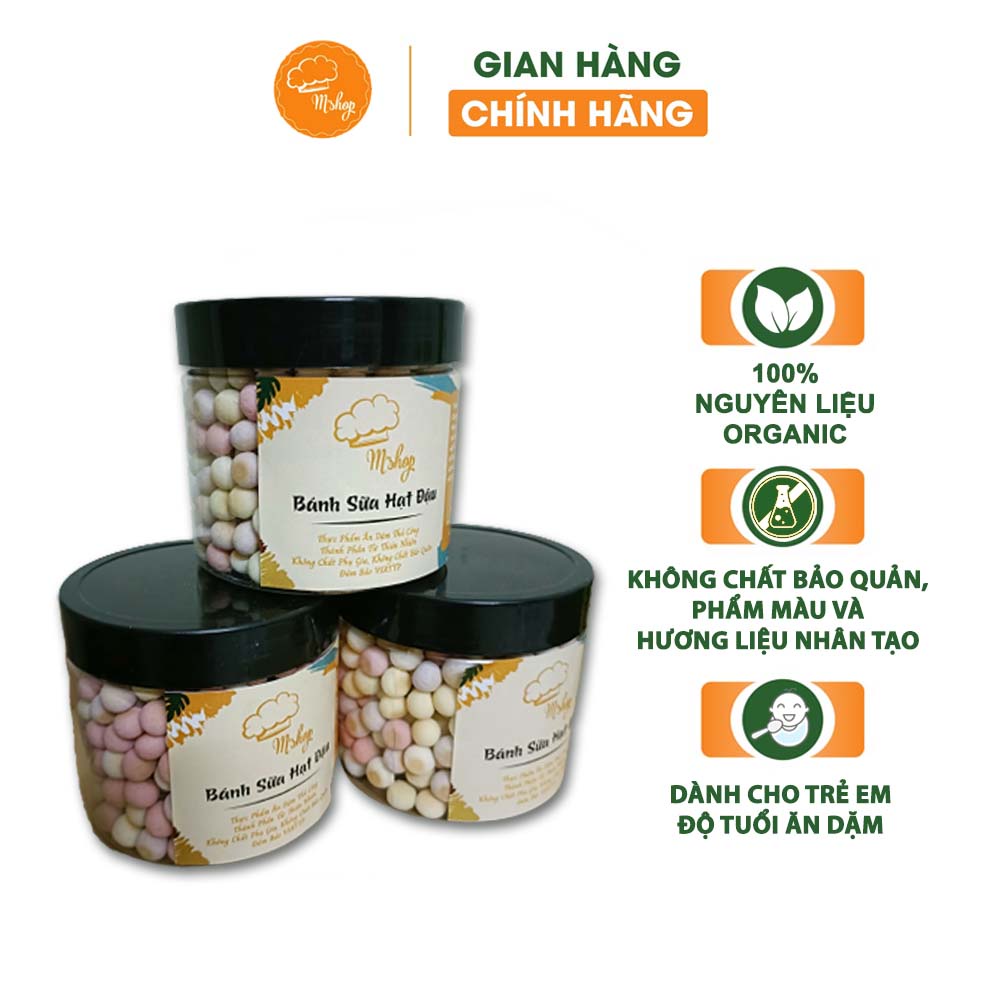 BÁNH ĂN DẶM HẠT ĐẬU RAU CỦ - Bánh ăn dặm handmade Mshop dành cho bé từ 5-6m+