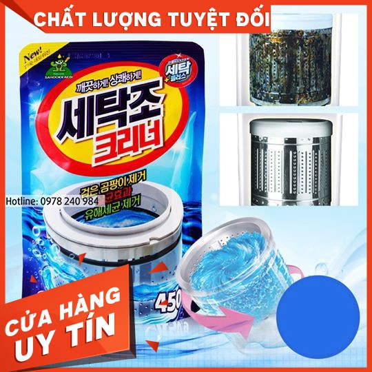 Bột Vệ Sinh Lồng Máy Giặt Hàn Quốc Cao Cấp[HỖ TRỢ 30K PHÍ VC]