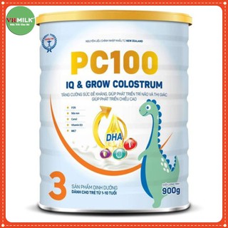 Sữa Bột PC100 IQ & GROW Colostrum 900gr, Giúp Bé Phát Triển Trí Não Và Thị Giác