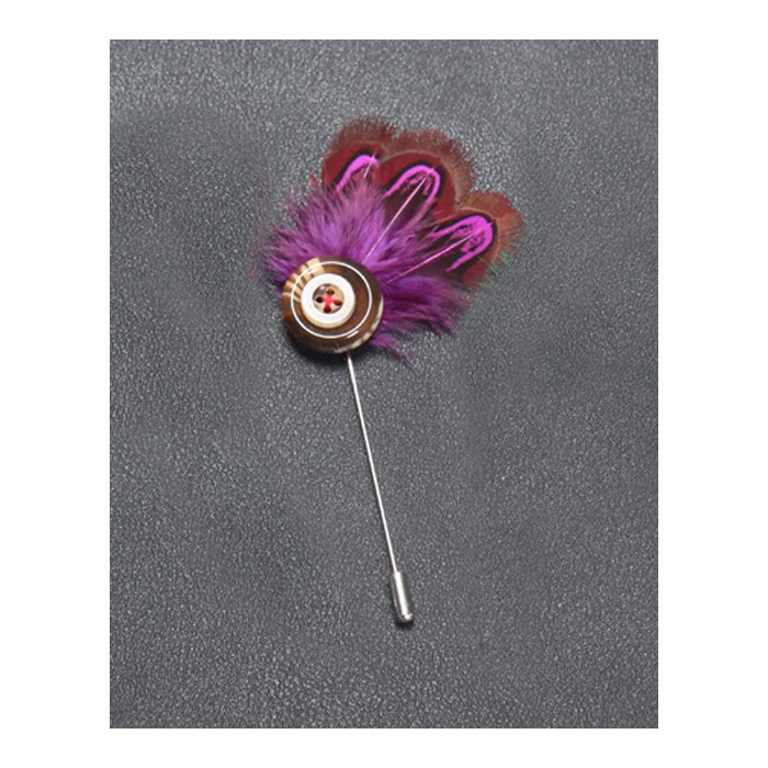 Cài áo nam nữ lông vũ đính cúc GC89