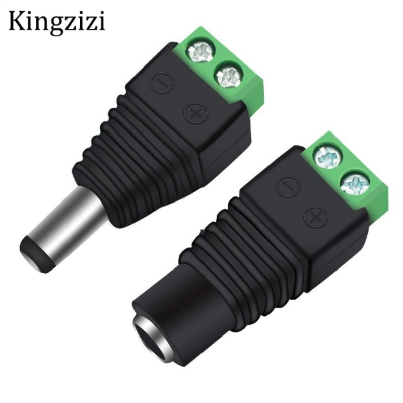 Cặp Đầu Cắm Và Ổ Cắm 2.1mm X 5.5mm Gắn Nguồn Chuyên Dụng Cho Máy Quay CCTV
