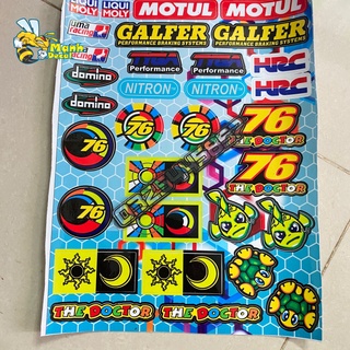 Logo sticker 76 dán trang trí xe máy