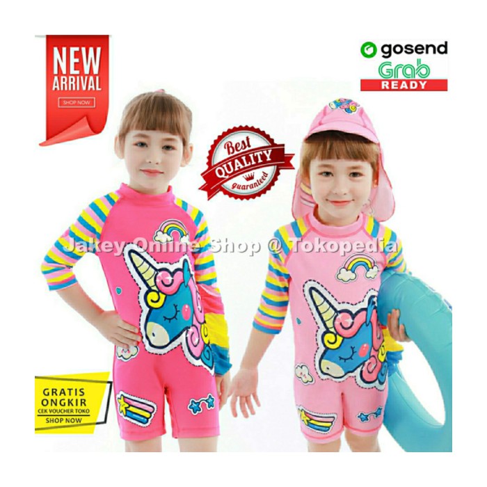 Đồ bơi 3D cho bé gái từ 2-8 tuổi - PINK 90