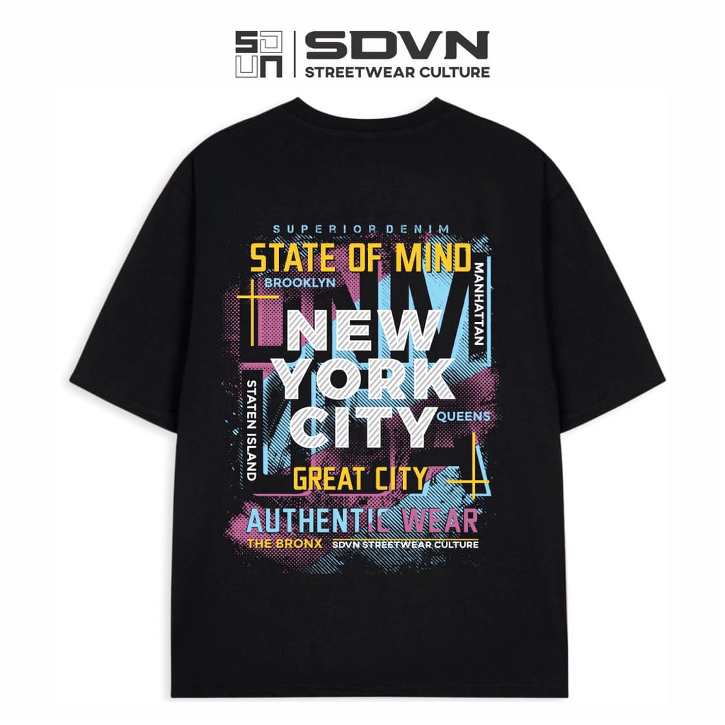 Áo Thun Unisex Nam Nữ Form Rộng SDVN STATE OF MIND