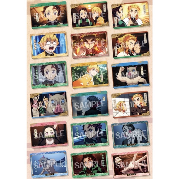 Gói thẻ metal nhân phẩm Kimetsu no Yaiba Card Collection - thanh gươm diệt quỷ