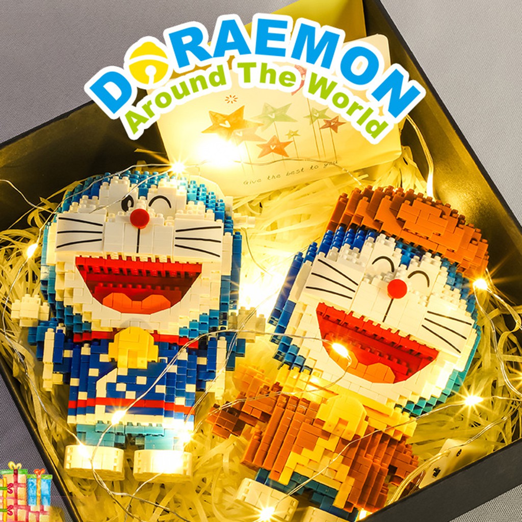 1 Bộ Đồ Chơi Lắp Ráp Mô Hình Doraemon 123