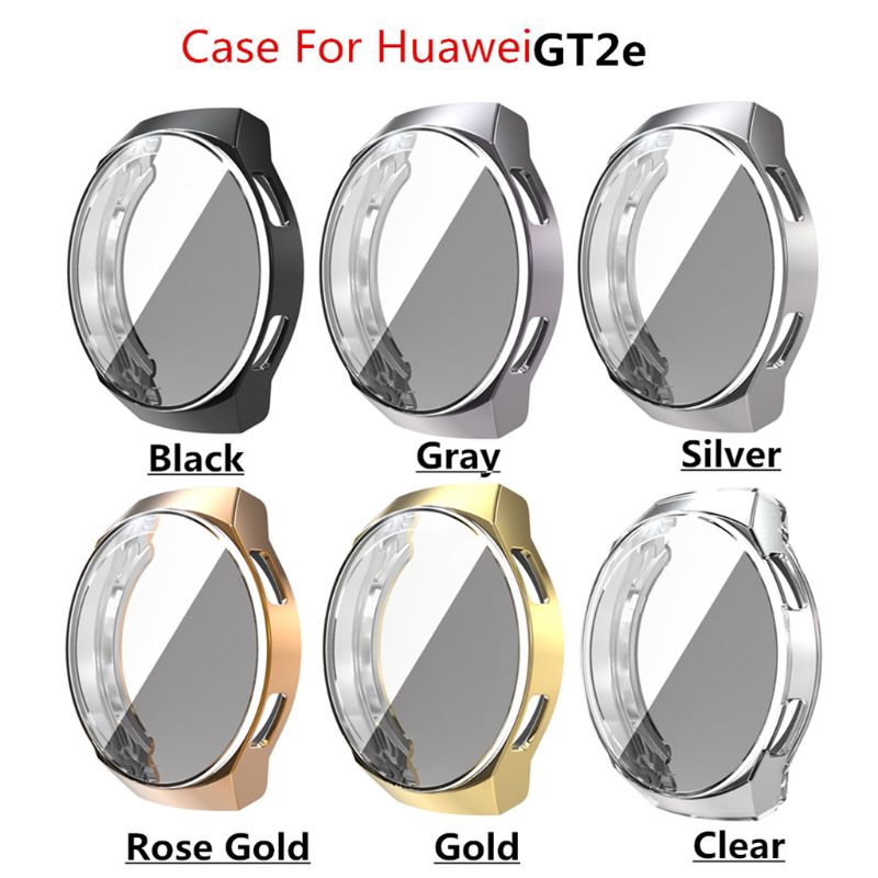 Star✨ TPU Electroplate Watch Case Full Screen Protector Cover for Hua-wei WatchGT 2e