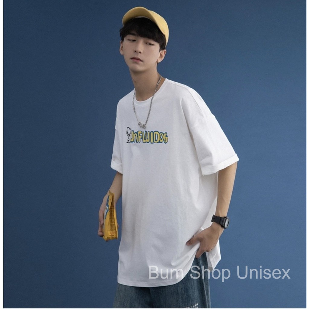 Áo Thun Tay Lỡ Unisex Form Rộng Nam Nữ - TTL734 Unfui - Chất Thun Cotton Mềm Mát - Form Unisex Oversize < 80kg | BigBuy360 - bigbuy360.vn