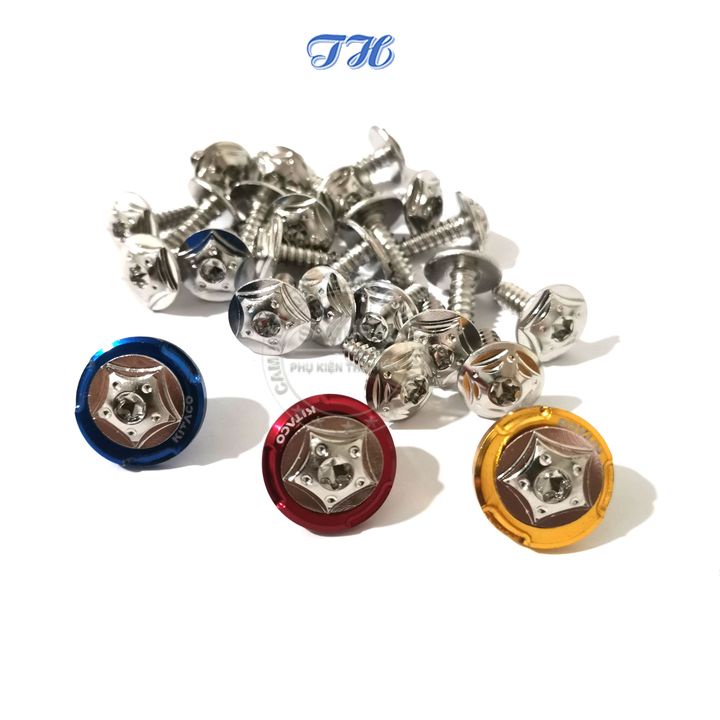 Ốc 5li18 răng xoắn salaya inox 304 gắn các vị trí tương thích cho Vario, Sirius, Wave, Winner, Exciter ,...( Gía 1 con )