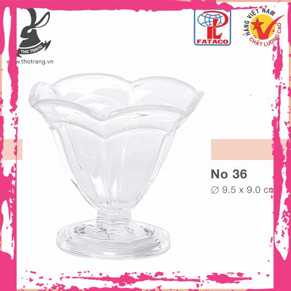 [Mẫu Mới]Ly Đựng Kem No36 Nhựa Trong Acrylic Cao Cấp Fataco Việt Nam