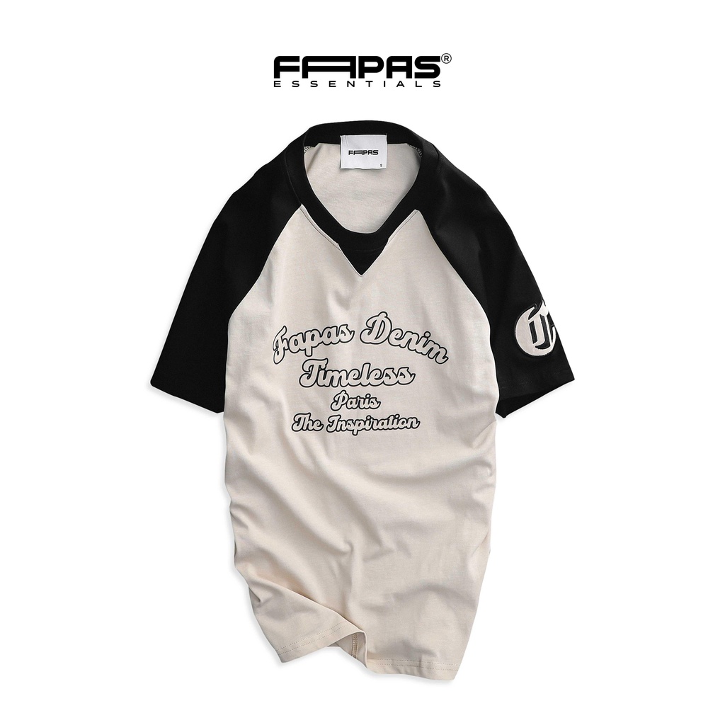 Áo Thun Rubby Form Regular Chất Vải Cotton Premium Dày Dặn Thoáng Mát, Áo Thun Tay Ngắn Raglag Chính Hãng Fapas