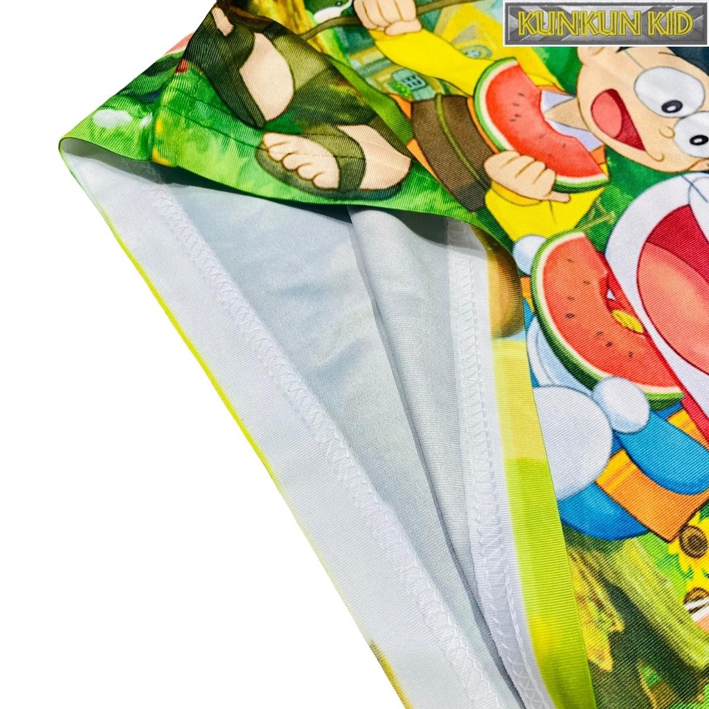 Đồ bộ bé trai chất Thun lạnh in hình Doraemon size đại cho trẻ từ 10-40kg Kunkun Kid BL138-Quần áo trẻ em cao cấp