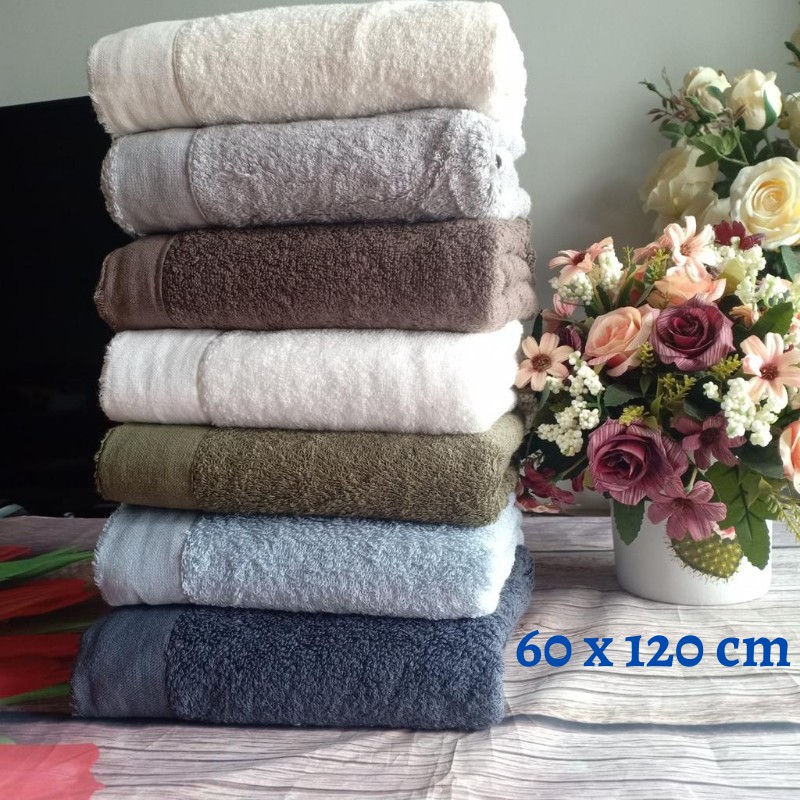 Khăn tắm xuất dư Nhật Muji 60x120cm khăn bông 100% cotton khăn mềm mịn, sơi siêu thấm nước, không phai màu không xù lông