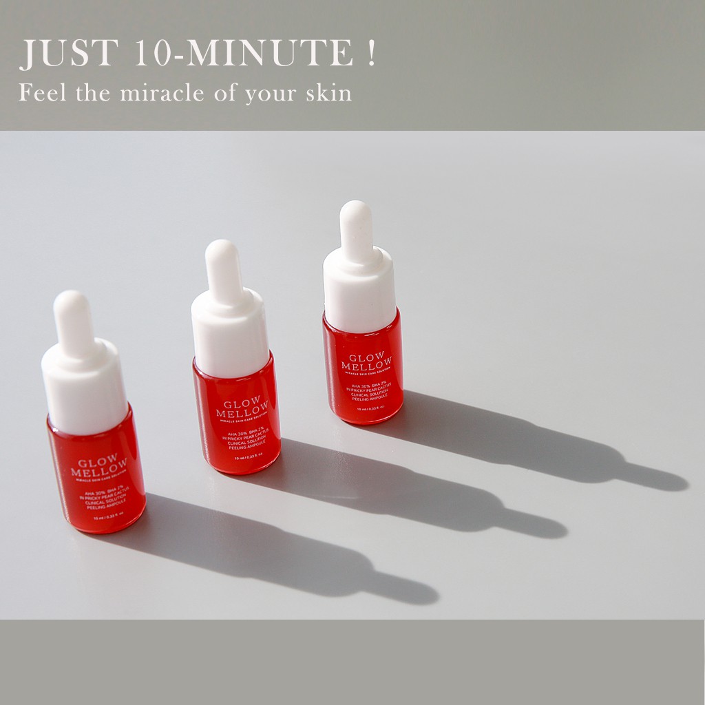 > Tinh chất GLOWMELLOW dạng lột chiết xuất trái cây AHA 30% BHA 2% 10ml