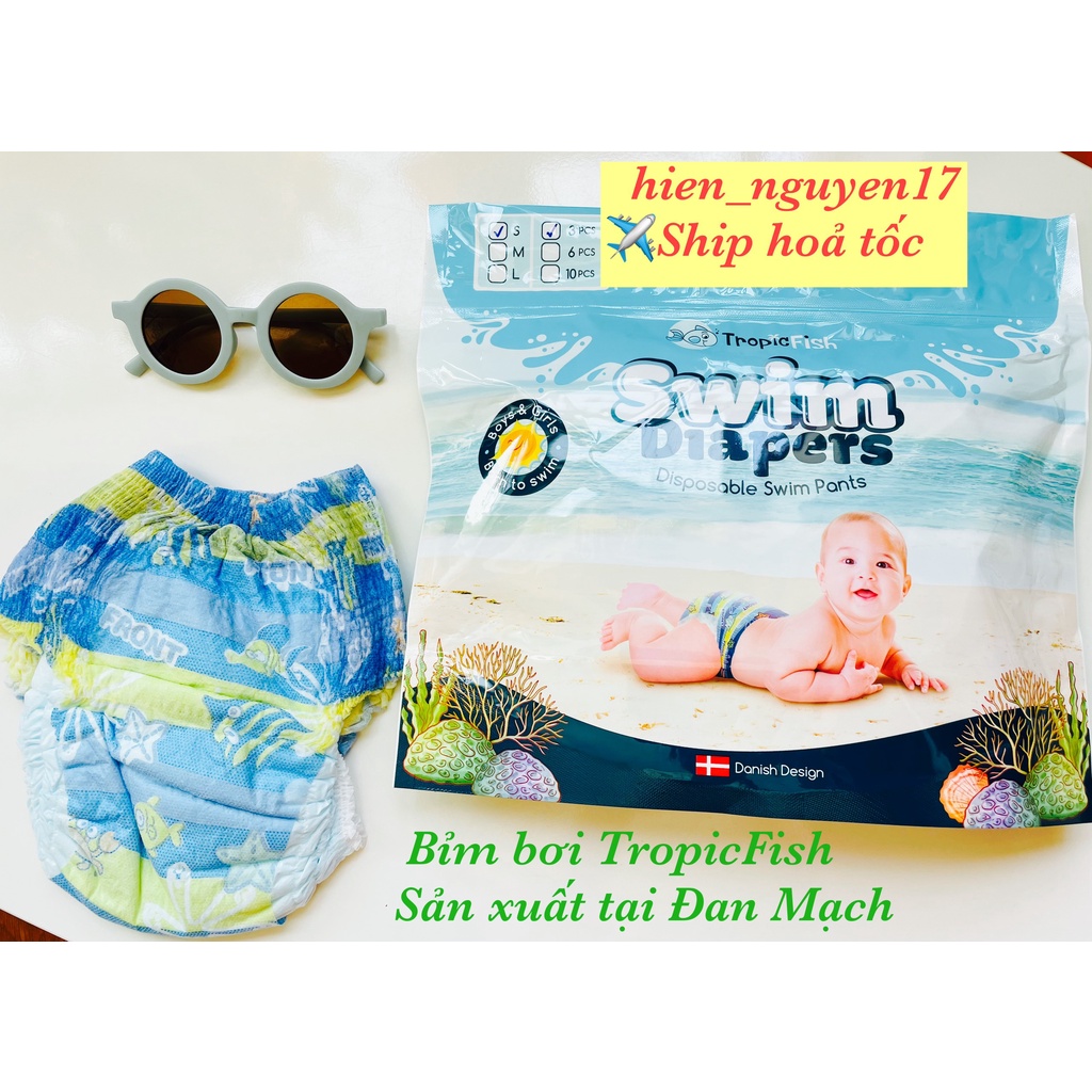 [CHÍNH HÃNG] Tã/ Bỉm Bơi Cho Bé Tropic Fish Sản Xuất Tại Đan Mạch Đủ Size S3/M3/L3