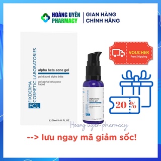 Gel giảm mụn Fixderma FCL Alpha-Beta Acne Gel 30ml