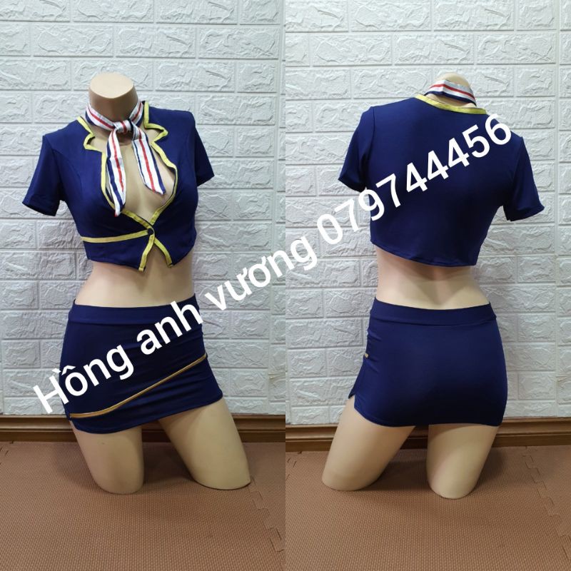 cosplay tiếp viên cơ trưởng hàng không sexy gợi cảm | BigBuy360 - bigbuy360.vn