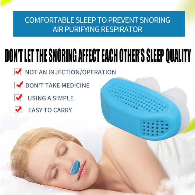 Chống ngáy ngủ 2.1 hiệu quả- Thiết bị đeo mũi chống ngáy 2in1 Anti Snoring &amp; Air Purifier -giadunghn1