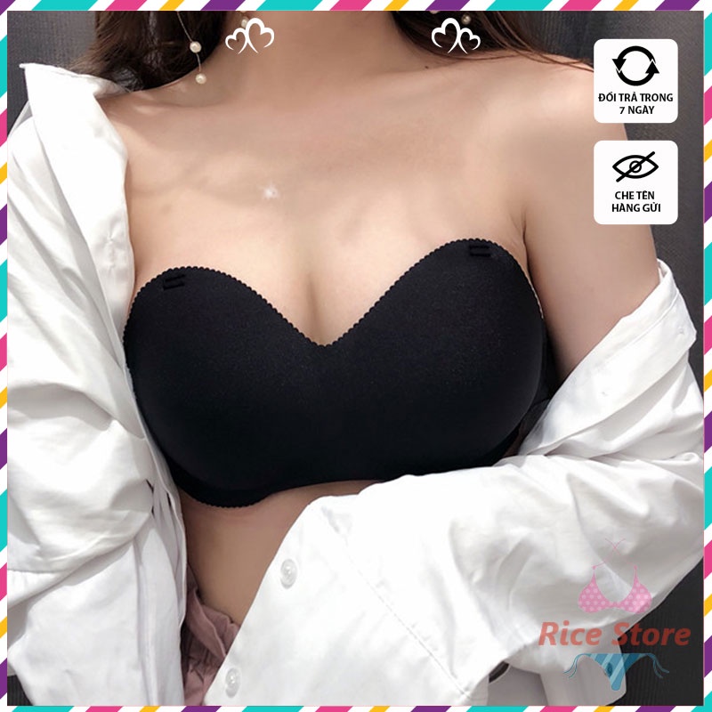 áo lót nữ đúc su thái đệm mỏng cao cấp sexy RICESTORE bra không dây gọng chống tụt nâng ngực̉ gợi cảm  bigsize AL010