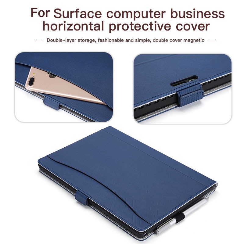 Bao Da Máy Tính Bảng Folio Góc Đứng Kèm Bàn Phím Có Thể Ăn Được Cho Microsoft Surface Pro 4 / 5 / 6 / 7 / 7 Plus-12.3 Inch