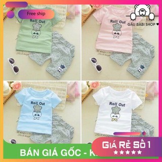 Bộ quần áo củ tỏi roll out cho bé - Chất cotton