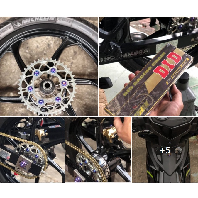 SÊN DID 415  DX RACING CHÍNH HÃNG JAPAN
