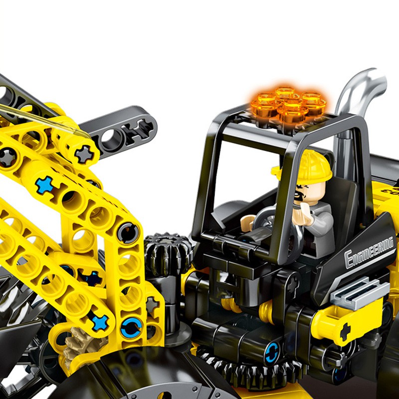 Bộ Đồ Chơi Lắp Ghép Lego HUIQIBAO TOYS 357 Miếng Hình Phương Tiện Kỹ Thuật 3 Loại Đa Năng