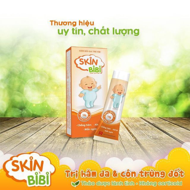 Kem bôi da trẻ em Skinbibi ngừa hăm da, khô da mẩn ngứa tuýp 10gr