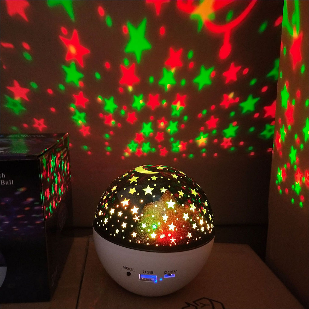 [ rotating bluetooth sound starry sky lamp ][ Dream and romantic projection lamp ][ music laser gypsophila atmosphere light ]