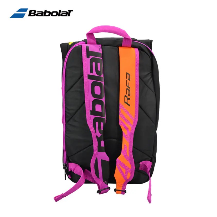 Balo tennis Babolat pure aero rafa màu tím cam mẫu mới kết hợp túi vợt