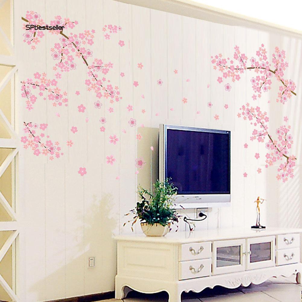 Giấy dán tường hình hoa đào xinh xắn