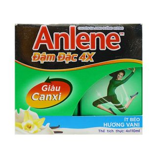 1 lốc Sữa Anlene pha sẵn đậm đặc 4X mới 110ml
