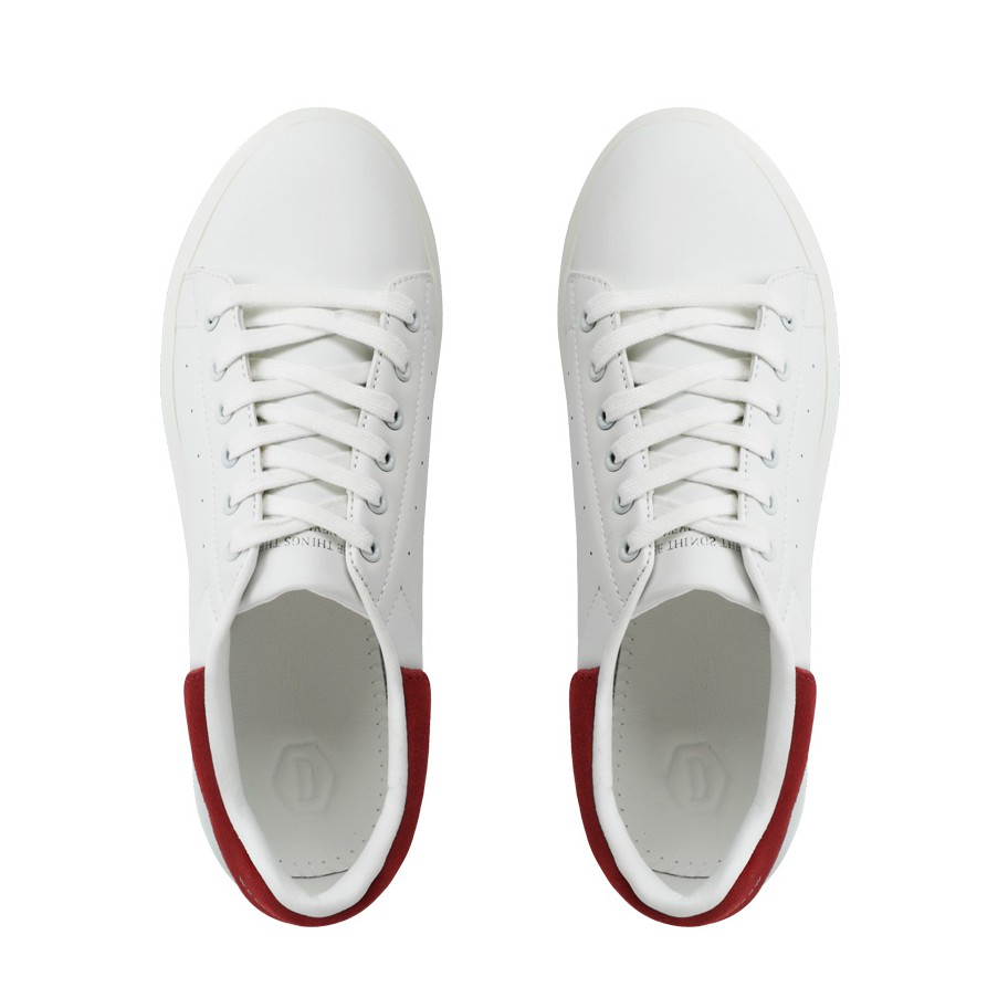 Giày thời trang sneaker Domba gót đỏ nhung nam nữ H-9017
