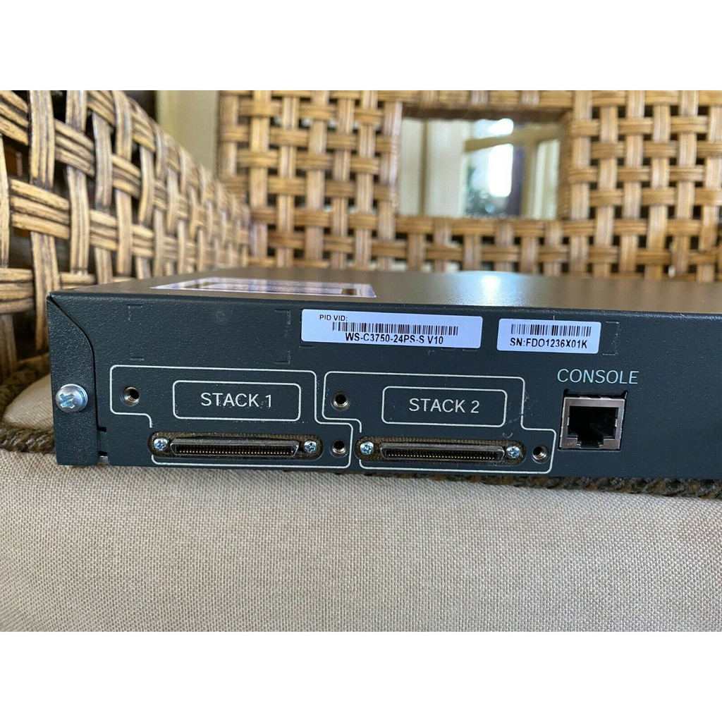 Chuyển Mạch Switch Cao Cấp Cisco WS-C3750-24PS-S 24-Ports PoE Học CCIE CCVP CCNP Layer 3 PoE Switch