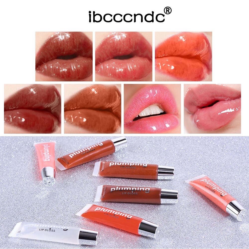 Moisturizing  Lip Plumper Gloss Plumping Lip Gloss Glitter Nutritious Liquid Lipstick Cherry Mineral Oil Clear Lipgloss | BigBuy360 - bigbuy360.vn