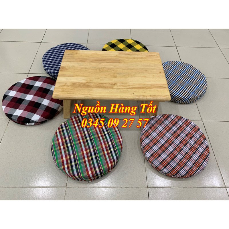 Nệm Ngồi Tròn Size 38x5cm Có Dây Kéo Dễ Giặt Phong Cách Nhật Bản Hiện Đại