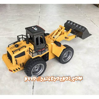 Xe ủi đất điều khiển 6 kênh thương hiệu HUINER siêu bền