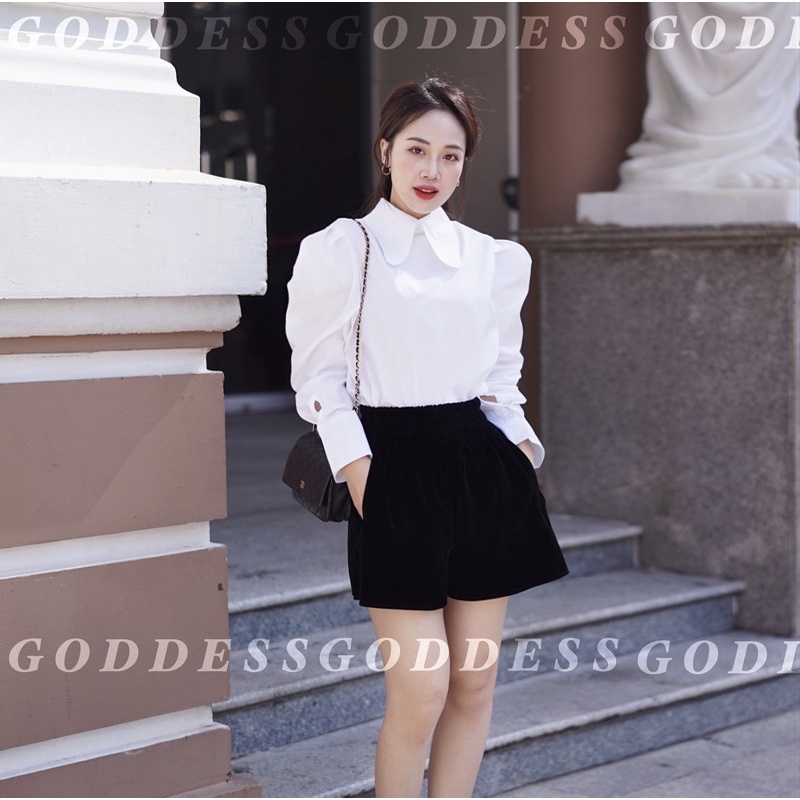 Áo sơ mi cổ sen