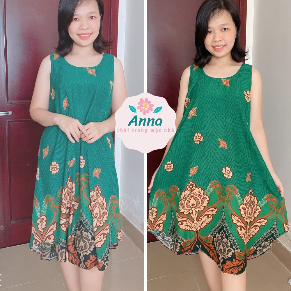 Váy lanh xuông from đại, chất mát, nhiều họa tiết