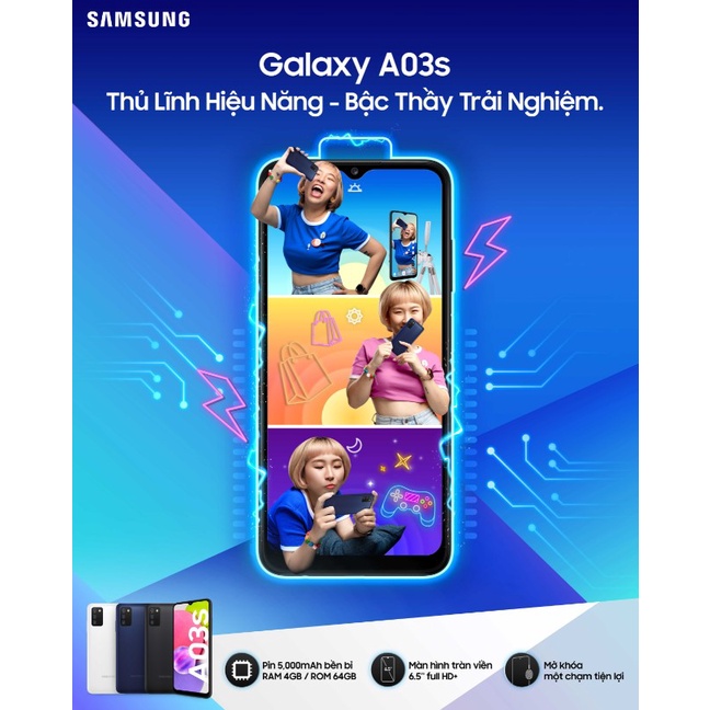 Điện thoại Samsung Galaxy A03s - Hàng Chính Hãng mới 100% Nguyên Seal ! | BigBuy360 - bigbuy360.vn