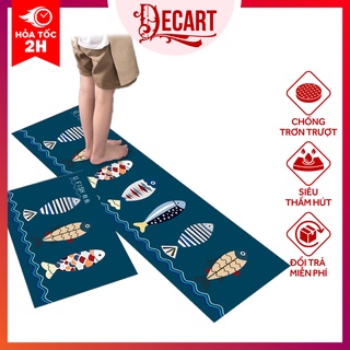 Thảm chùi chân dài Decart, thảm chùi chân nhà bếp siêu bền