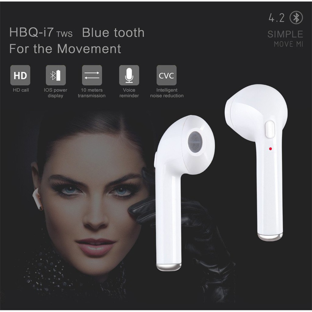 ( Miễn Phí Vận Chuyển) Tai nghe bluetooth I7S TWS âm thanh cực hay