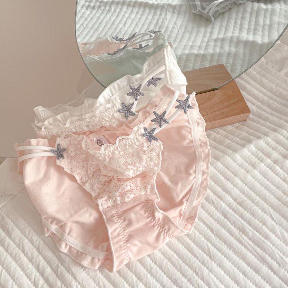 SOMEDAYZL Quần Lót Cotton Size Lớn In Họa Tiết Ngôi Sao Quyến Rũ Cho Nữ